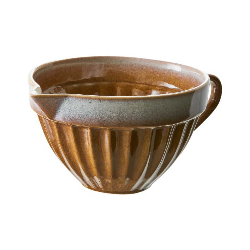 BOWL COS WITH SPOUT MUSTARD